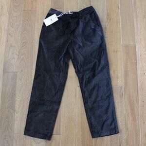 NWT Hope and‎ Henry Velvet Felt Cotton Black Pants Girls 7